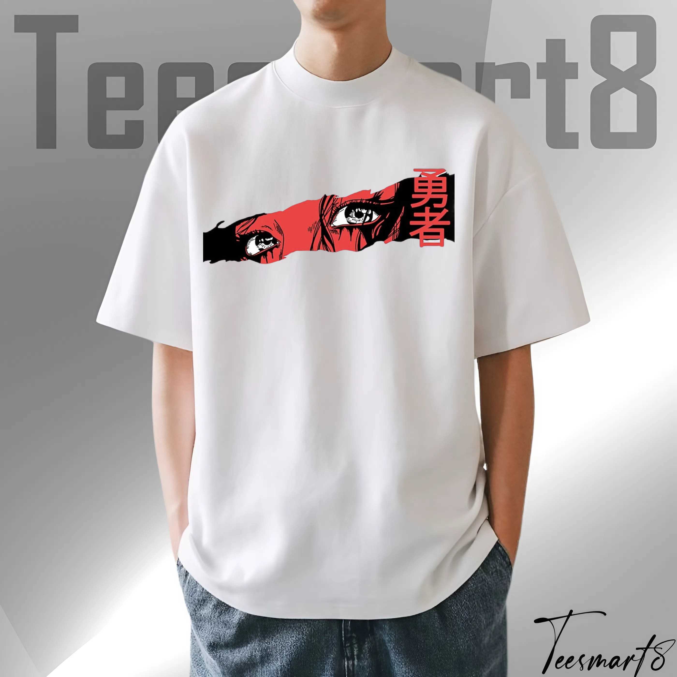 Mystic Eyes T-Shirt – Dark Red & Black Eye Graphic Tee